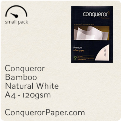 Paper Bamboo Natural White A4-210x297mm 120gsm 50 Sheets