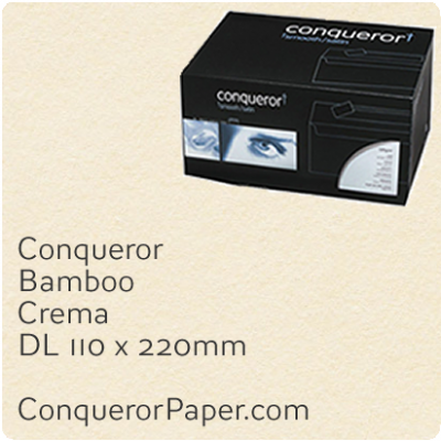 Envelopes Bamboo Crema DL-110x220mm 120gsm