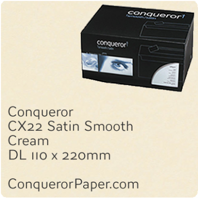 Envelopes CX22 Cream DL-110x220mm 120gsm - SAMPLE