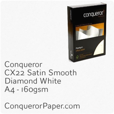 Paper CX22 Diamond White A4 210 x 297mm 160gsm - 150 Sheets