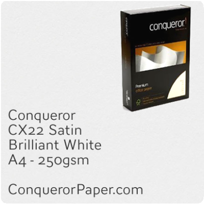 Paper CX22 Brilliant White A4 - 210 x 297mm 250gsm