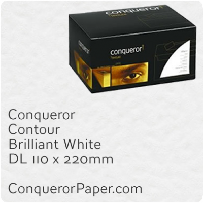 Envelopes Contour Brilliant White DL-110x220mm 120gsm