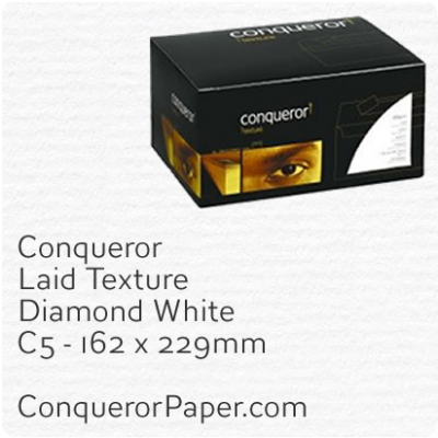 In Original Conqueror Box Textured Brilliant White Paper 100 A4 Sheets Conqueror Laid Premium Office Paper