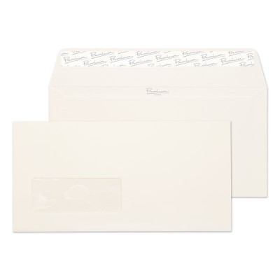 Envelopes Laid High White Window DL-110x220mm 120gsm