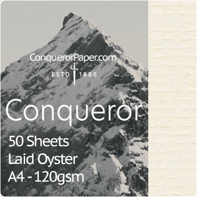 Paper Laid Oyster A4-210x297mm 120gsm - 50 Sheets