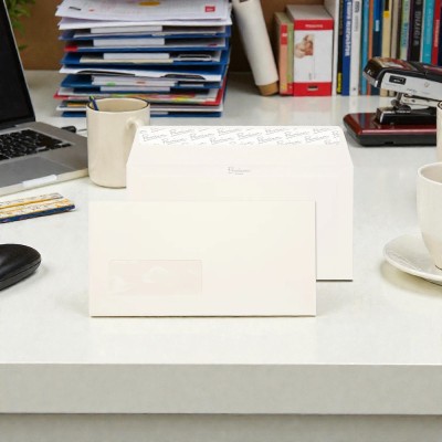 WINDOW Envelopes Laid High White DL-110x220mm 120gsm