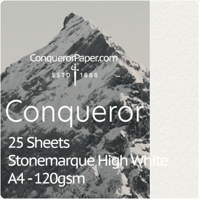 Paper Stonemarque High White A4-210x297mm 120gsm - 25 Sheets