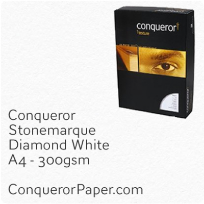 Paper Stonemarque Diamond White A4 210 x 297mm 300gsm
