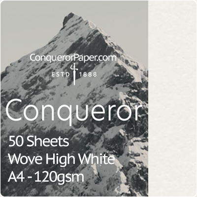 Paper Wove High White A4-210x297mm 120gsm No Watermark - 50 Sheets