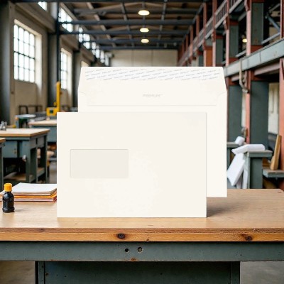 WINDOW Wove High White C5-162x229mm 120gsm - 500 Envelopes